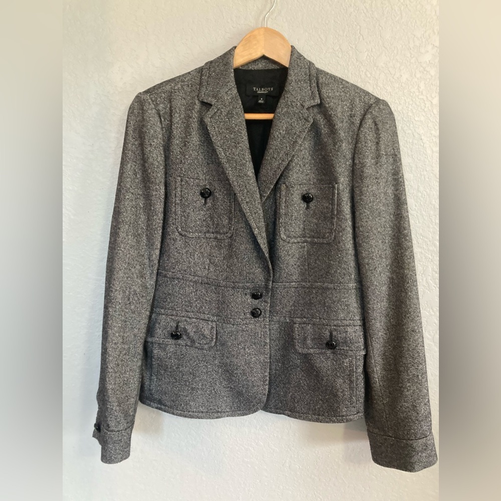 Talbots Womens Blazer ⚫️ Size 8 ⚫️ GUC